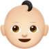 Baby: Light Skin Tone Emoji Copy Paste ― 👶🏻 - apple