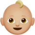 Baby: Medium-light Skin Tone Emoji Copy Paste ― 👶🏼 - apple