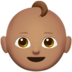 Baby: Medium Skin Tone Emoji Copy Paste ― 👶🏽 - apple