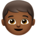 Boy: Medium-dark Skin Tone Emoji Copy Paste ― 👦🏾 - apple