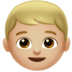 Boy: Medium-light Skin Tone Emoji Copy Paste ― 👦🏼 - apple