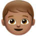 Boy: Medium Skin Tone Emoji Copy Paste ― 👦🏽 - apple