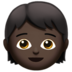 Child: Dark Skin Tone Emoji Copy Paste ― 🧒🏿 - apple