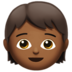 Child: Medium-dark Skin Tone Emoji Copy Paste ― 🧒🏾 - apple