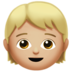 Child: Medium-light Skin Tone Emoji Copy Paste ― 🧒🏼 - apple