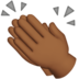 Clapping Hands: Medium-dark Skin Tone Emoji Copy Paste ― 👏🏾 - apple