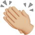 Clapping Hands: Medium-light Skin Tone Emoji Copy Paste ― 👏🏼 - apple