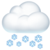 Cloud With Snow Emoji Copy Paste ― 🌨️ - apple