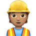 Construction Worker: Medium Skin Tone Emoji Copy Paste ― 👷🏽 - apple