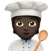 Cook: Dark Skin Tone Emoji Copy Paste ― 🧑🏿‍🍳 - apple