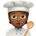 Cook: Medium-dark Skin Tone Emoji Copy Paste ― 🧑🏾‍🍳 - apple