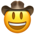 Cowboy Hat Face Emoji Copy Paste ― 🤠 - apple