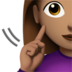 Deaf Woman: Medium Skin Tone Emoji Copy Paste ― 🧏🏽‍♀ - apple