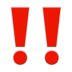 Double Exclamation Mark Emoji Copy Paste ― ‼️ - apple