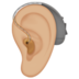 Ear With Hearing Aid: Medium-light Skin Tone Emoji Copy Paste ― 🦻🏼 - apple