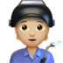 Factory Worker: Medium-light Skin Tone Emoji Copy Paste ― 🧑🏼‍🏭 - apple