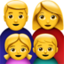 Family: Man, Woman, Girl, Boy Emoji Copy Paste ― 👨‍👩‍👧‍👦 - apple