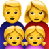 Family: Man, Woman, Girl, Girl Emoji Copy Paste ― 👨‍👩‍👧‍👧 - apple