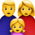 Family: Man, Woman, Girl Emoji Copy Paste ― 👨‍👩‍👧 - apple