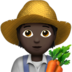 Farmer: Dark Skin Tone Emoji Copy Paste ― 🧑🏿‍🌾 - apple