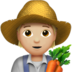 Farmer: Medium-light Skin Tone Emoji Copy Paste ― 🧑🏼‍🌾 - apple