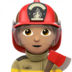 Firefighter: Medium Skin Tone Emoji Copy Paste ― 🧑🏽‍🚒 - apple