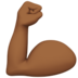 Flexed Biceps: Medium-dark Skin Tone Emoji Copy Paste ― 💪🏾 - apple