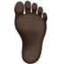 Foot: Dark Skin Tone Emoji Copy Paste ― 🦶🏿 - apple