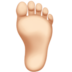 Foot: Light Skin Tone Emoji Copy Paste ― 🦶🏻 - apple