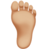 Foot: Medium-light Skin Tone Emoji Copy Paste ― 🦶🏼 - apple