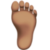 Foot: Medium Skin Tone Emoji Copy Paste ― 🦶🏽 - apple