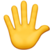 Hand With Fingers Splayed Emoji Copy Paste ― 🖐️ - apple