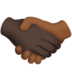 Handshake: Dark Skin Tone, Medium-dark Skin Tone Emoji Copy Paste ― 🫱🏿‍🫲🏾 - apple