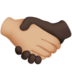 Handshake: Medium-light Skin Tone, Dark Skin Tone Emoji Copy Paste ― 🫱🏼‍🫲🏿 - apple
