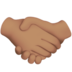 Handshake: Medium Skin Tone Emoji Copy Paste ― 🤝🏽 - apple