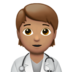 Health Worker: Medium Skin Tone Emoji Copy Paste ― 🧑🏽‍⚕ - apple