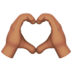 Heart Hands: Medium Skin Tone Emoji Copy Paste ― 🫶🏽 - apple