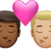 Kiss: Man, Man, Medium-dark Skin Tone, Medium-light Skin Tone Emoji Copy Paste ― 👨🏾‍❤️‍💋‍👨🏼 - apple