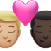 Kiss: Man, Man, Medium-light Skin Tone, Dark Skin Tone Emoji Copy Paste ― 👨🏼‍❤️‍💋‍👨🏿 - apple