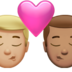 Kiss: Man, Man, Medium-light Skin Tone, Medium Skin Tone Emoji Copy Paste ― 👨🏼‍❤️‍💋‍👨🏽 - apple