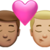 Kiss: Man, Man, Medium Skin Tone, Medium-light Skin Tone Emoji Copy Paste ― 👨🏽‍❤️‍💋‍👨🏼 - apple
