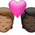 Kiss: Person, Person, Medium Skin Tone, Dark Skin Tone Emoji Copy Paste ― 🧑🏽‍❤️‍💋‍🧑🏿 - apple
