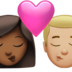 Kiss: Woman, Man, Medium-dark Skin Tone, Medium-light Skin Tone Emoji Copy Paste ― 👩🏾‍❤️‍💋‍👨🏼 - apple