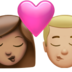 Kiss: Woman, Man, Medium Skin Tone, Medium-light Skin Tone Emoji Copy Paste ― 👩🏽‍❤️‍💋‍👨🏼 - apple