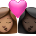 Kiss: Woman, Woman, Medium Skin Tone, Dark Skin Tone Emoji Copy Paste ― 👩🏽‍❤️‍💋‍👩🏿 - apple