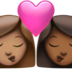 Kiss: Woman, Woman, Medium Skin Tone, Medium-dark Skin Tone Emoji Copy Paste ― 👩🏽‍❤️‍💋‍👩🏾 - apple