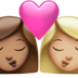 Kiss: Woman, Woman, Medium Skin Tone, Medium-light Skin Tone Emoji Copy Paste ― 👩🏽‍❤️‍💋‍👩🏼 - apple