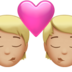 Kiss: Medium-light Skin Tone Emoji Copy Paste ― 💏🏼 - apple