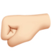 Left-facing Fist: Light Skin Tone Emoji Copy Paste ― 🤛🏻 - apple