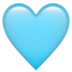 Light Blue Heart Emoji Copy Paste ― 🩵 - apple